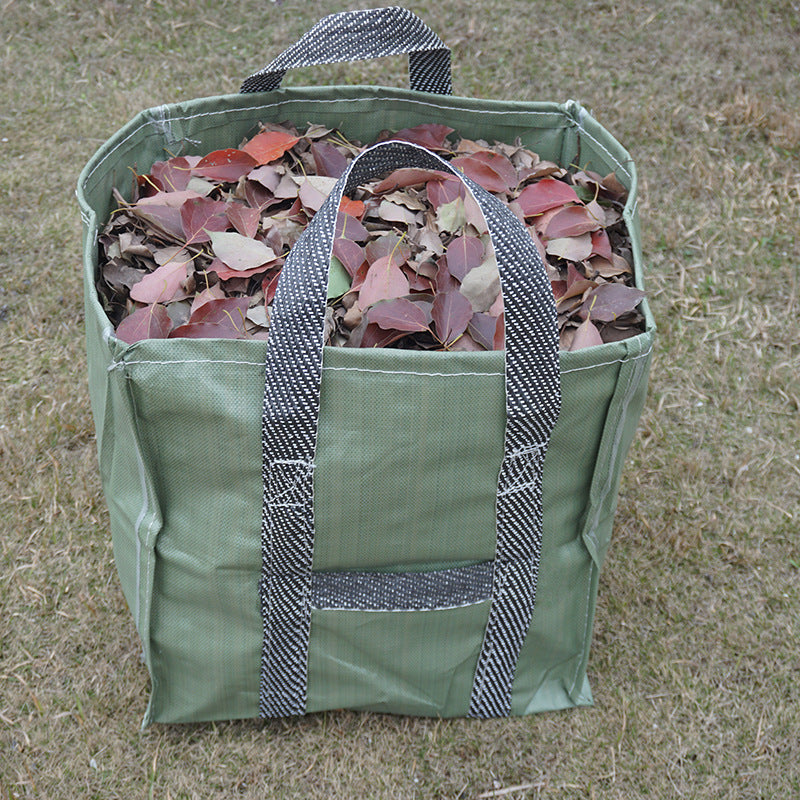 折りたたみ収納バッグ 芝生の葉袋 防湿オーガナイザー ガーデンゴミ袋